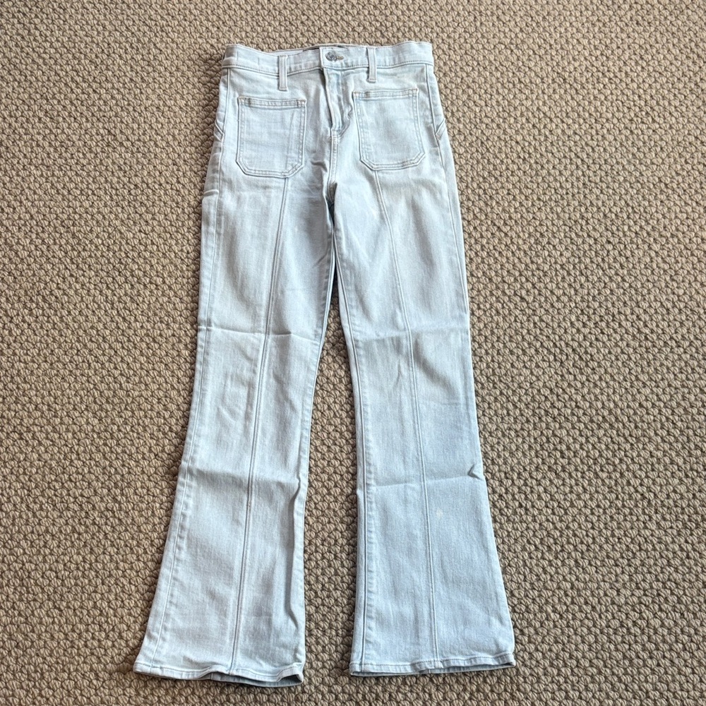 Veronica Beard Carson Ankle Flare High-Rise Jeans